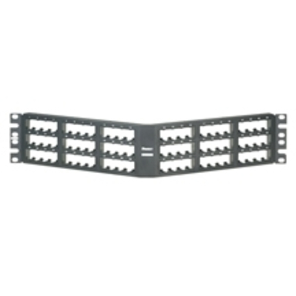 Panduit 72 PORT ANGLED FLUSH MOUNT, PATCH PANEL,  CPPA72FMWBLY